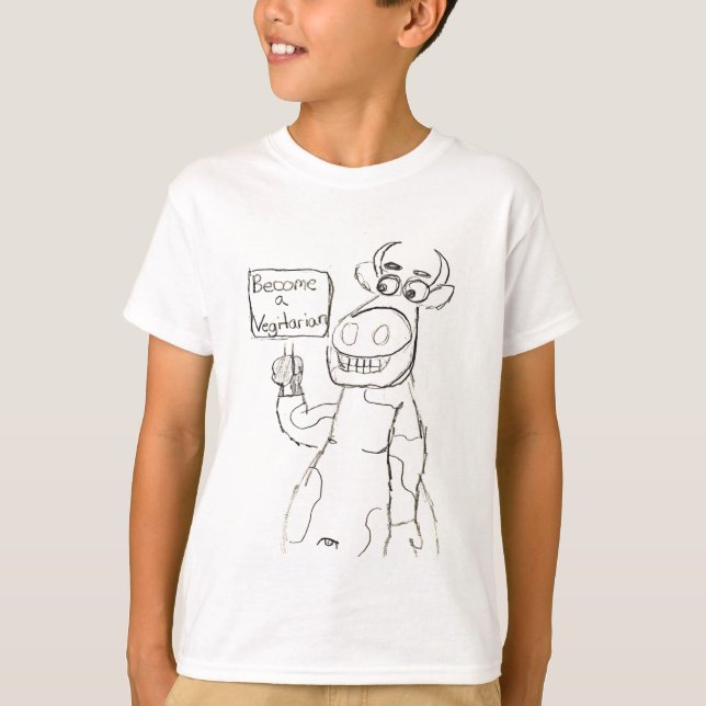 T-shirt PAS DE BULLE ! Végétariens Rock ! (Devant)