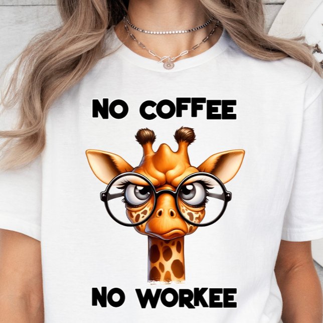 T-shirt Pas De Café, Pas D'Ouvrier, Drôle Cadeau Amateur D (No coffee, no workee, funny coffee t-shirt)