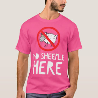 T-shirt Pas De Cheeps Ici Avec Drôle Drôle Cartoon Sheep