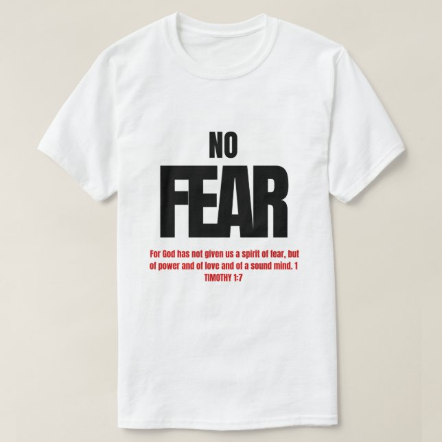 T-SHIRT PAS DE CRAINTE (Design devant)