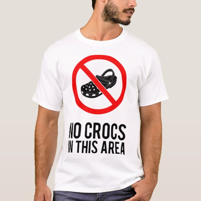 T-shirt Pas de crocs (Devant)
