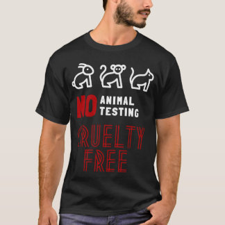 T-shirt Pas de cruauté envers les animaux Cruelty Free rét