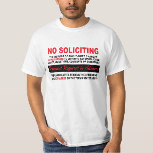 T-SHIRT PAS DE DÉMARCHAGE
