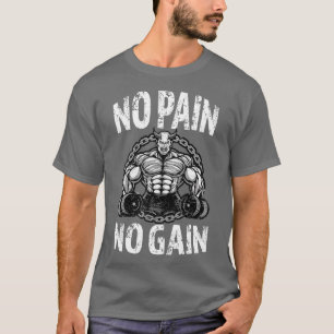 T-shirt Pas de douleur Pas de gain de pommeau Squat dit Bo