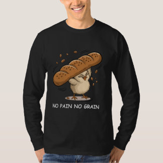 T-shirt Pas De Douleur Pas De Grain Amusant Gymnase Cute C