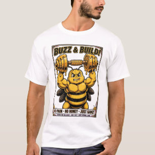 T-shirt Pas de douleur, pas de miel, juste des gains Muscu