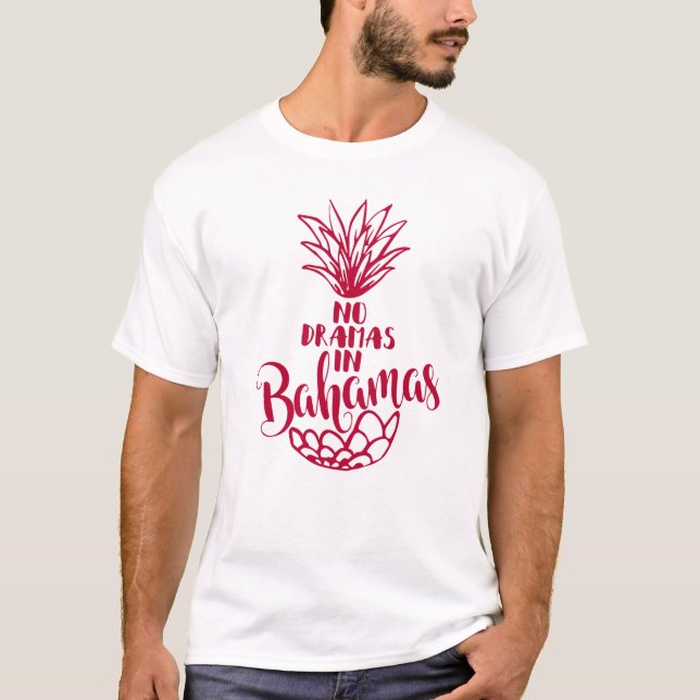T-shirt Pas de Dramas Bahamas (Devant)