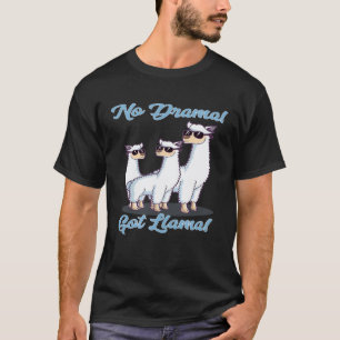 T-shirt Pas de drame, Llama Retro a un lama  Lama Alpaca S
