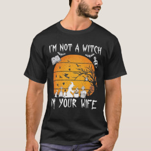 T-shirt Pas de femme de sorcière Halloween Sunset Cauldron