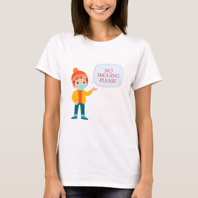 T-shirt Pas De Fumée S'Il Vous Plaît Anti Smog (Devant)