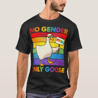 T-shirt Pas de genre, seulement une oie drôle Fierté LGBT 