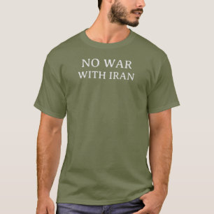 T-shirt PAS DE GUERRE AVEC L'IRAN Protestation politique