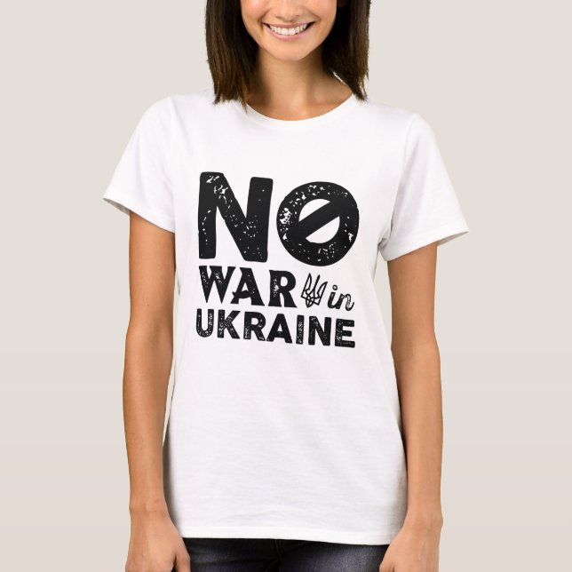 T-shirt Pas De Guerre En Ukraine (Devant)