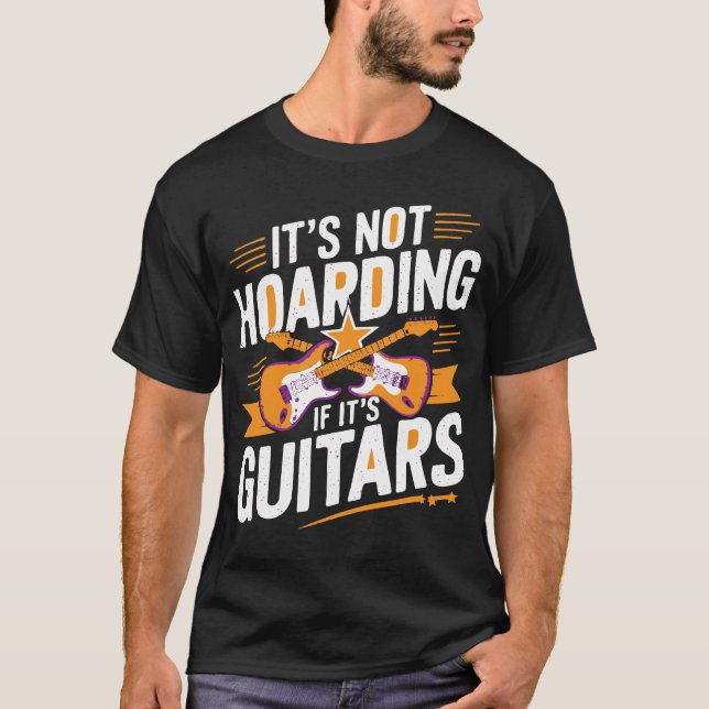 T-shirt Pas de guitares, pas de théâtres - Musicien amusan (Devant)