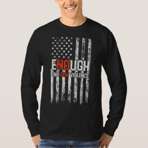 T-shirt Pas de Jour de sensibilisation aux armes à feu Por