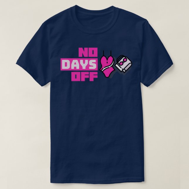 T-shirt Pas de jours de vie sur plage (Design devant)