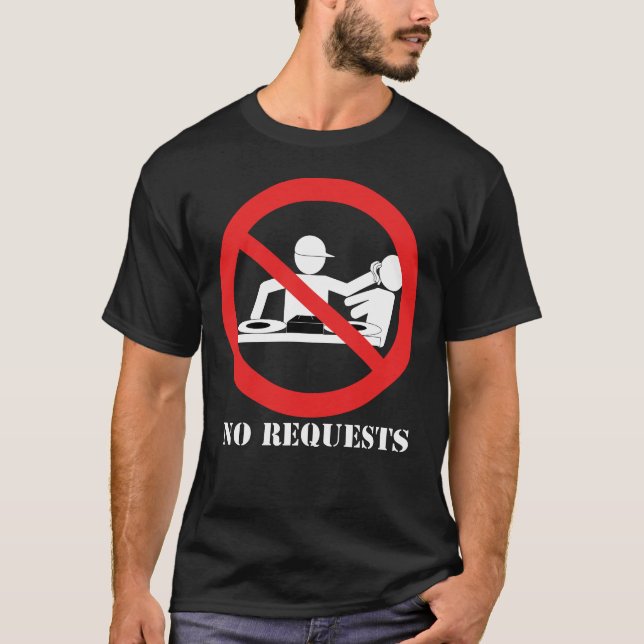 T-shirt Pas de jupes DJ pour les couleurs sombres (Devant)