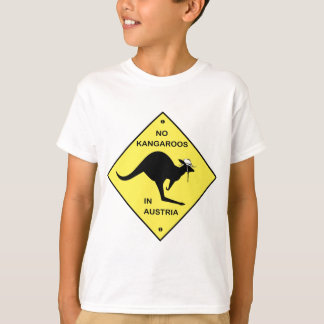 T-shirt Pas de kangourous en Autriche !
