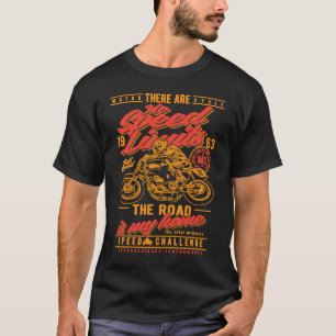 T-shirt Pas de limitation de vitesse Vintage Style Retro M