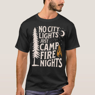 T-shirt Pas de lumières de la ville, juste des nuits au fe