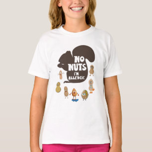 T-shirt Pas de noix Je suis Allergic Peanut Sensibilisatio