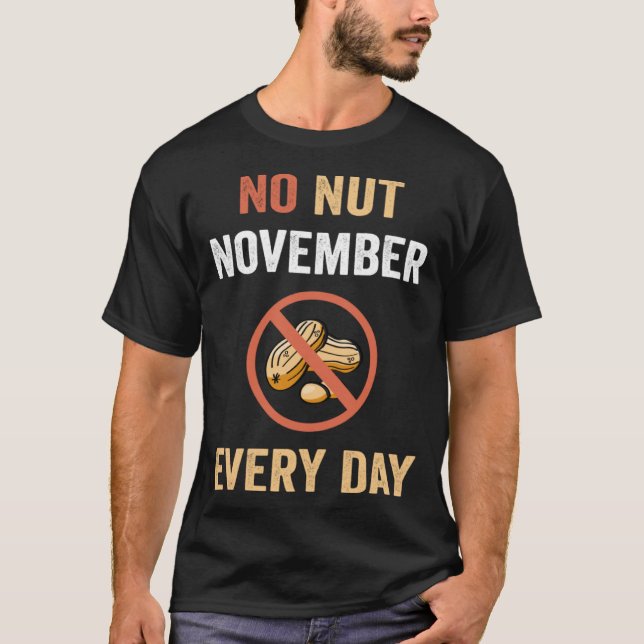T-shirt Pas De Nut Novembre Tous Les Jours Allergie D'Arac (Devant)