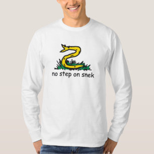 T-shirt Pas de pas sur les mèmes de serpent Gadsden parodi