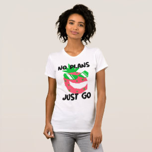 T-shirt Pas de projets, voyage solo