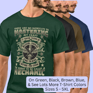 T-shirt Pas de raccourcis vers la mécanique de mastering