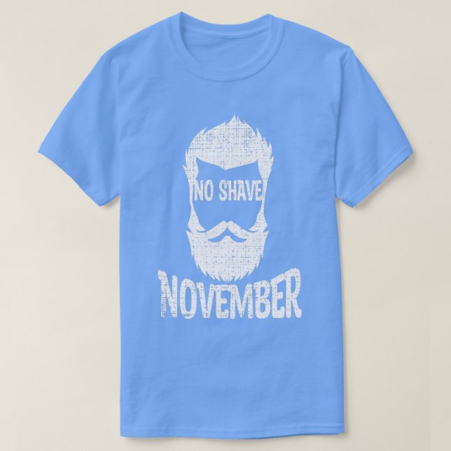 T-shirt Pas de rasage Novembre Bart Bartwuchs 3 (Design devant)