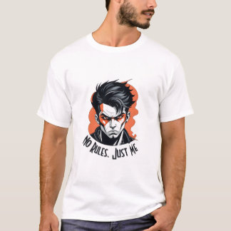 T-shirt Pas De Règles Juste Moi Bold Mal Garçon Graphic Te