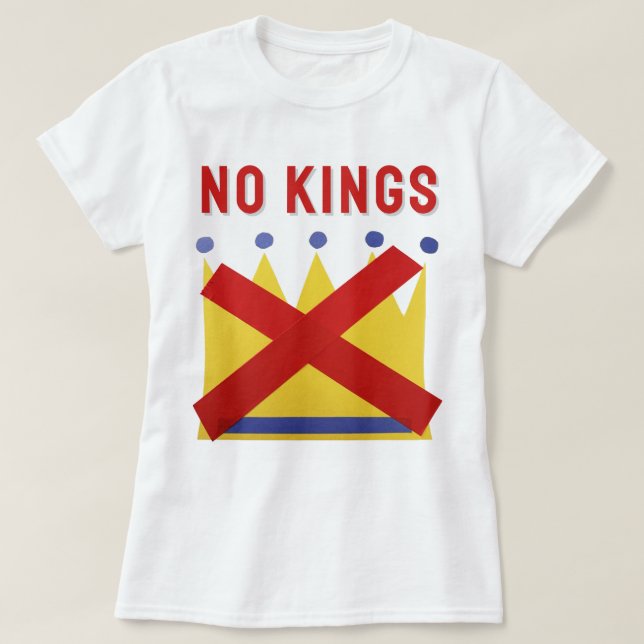 T-shirt Pas de résistance des rois à la manifestation de 2 (Design devant)
