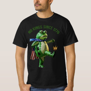 T-shirt Pas de rois depuis 1776 Portland Frog   Grenouille