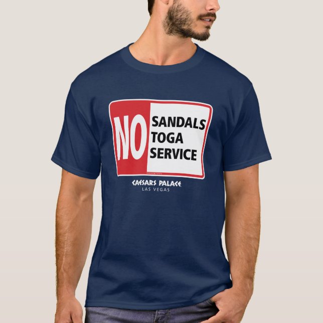 T-shirt Pas de sandales Non Toga Pas de service (Devant)