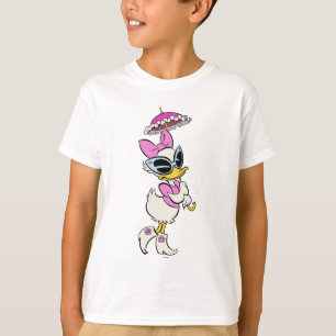 T-shirt Pas de service Daisy avec parapluie