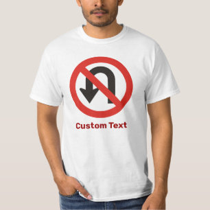 T-shirt Pas de signe à demi-tour
