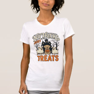 T-shirt Pas de tours juste des friandises Halloween Chien