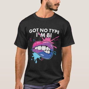 T-shirt Pas de type Je suis Bi Bisexual Rainbow Pride Bise