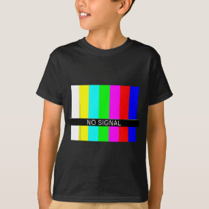 T-shirt Pas d'écran TV Signal