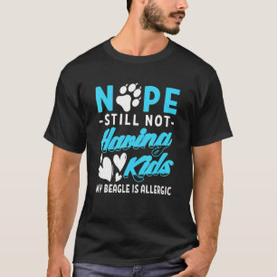T-shirt Pas d'enfants, mon Beagle