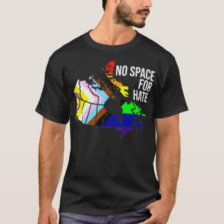 T-shirt Pas d'espace pour haïr le Canada