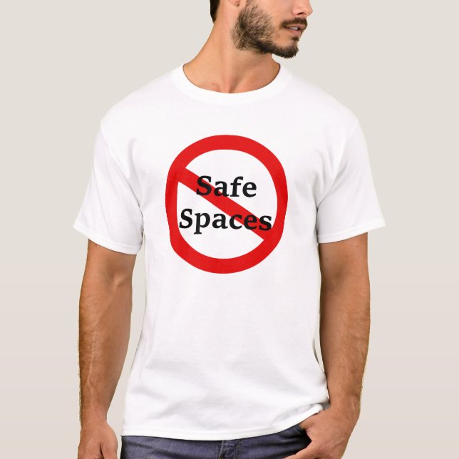 T-shirt Pas d'espaces sécurisés (Devant)