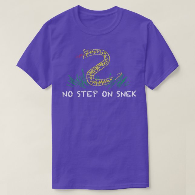 T-shirt Pas d'étape sur le pied (2) (Design devant)