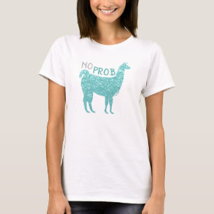 T-shirt Pas d'étincelle de parties scintillant turquoise 
