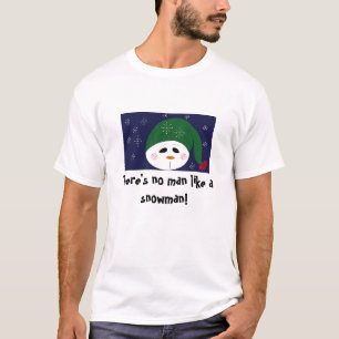 T-shirt Pas d'homme comme un bonhomme de neige