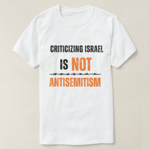 T-shirt Pas d'hommes sionistes