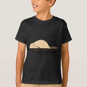 T-shirt Pas fait pour l'hiver Castor Amoureux des Animaux