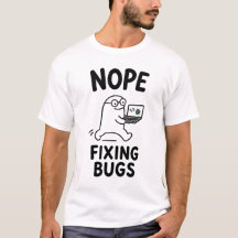 Pas Fixer Les Bugs Drôle Mignon Personnage De Prog