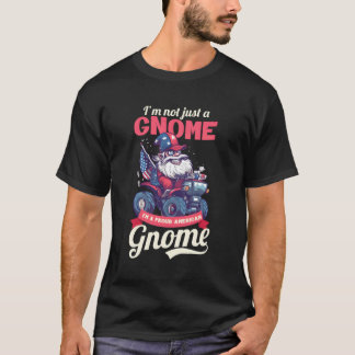 T-shirt Pas Gnome Fier Américain 4 Juillet Gnome Américain