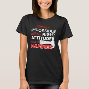 T-shirt Pas Impossible Attitude Marcheur de construction